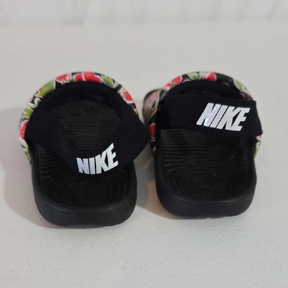 Nike Kids Cherry Print Sandals - Black and Red - Picture 3 of 7